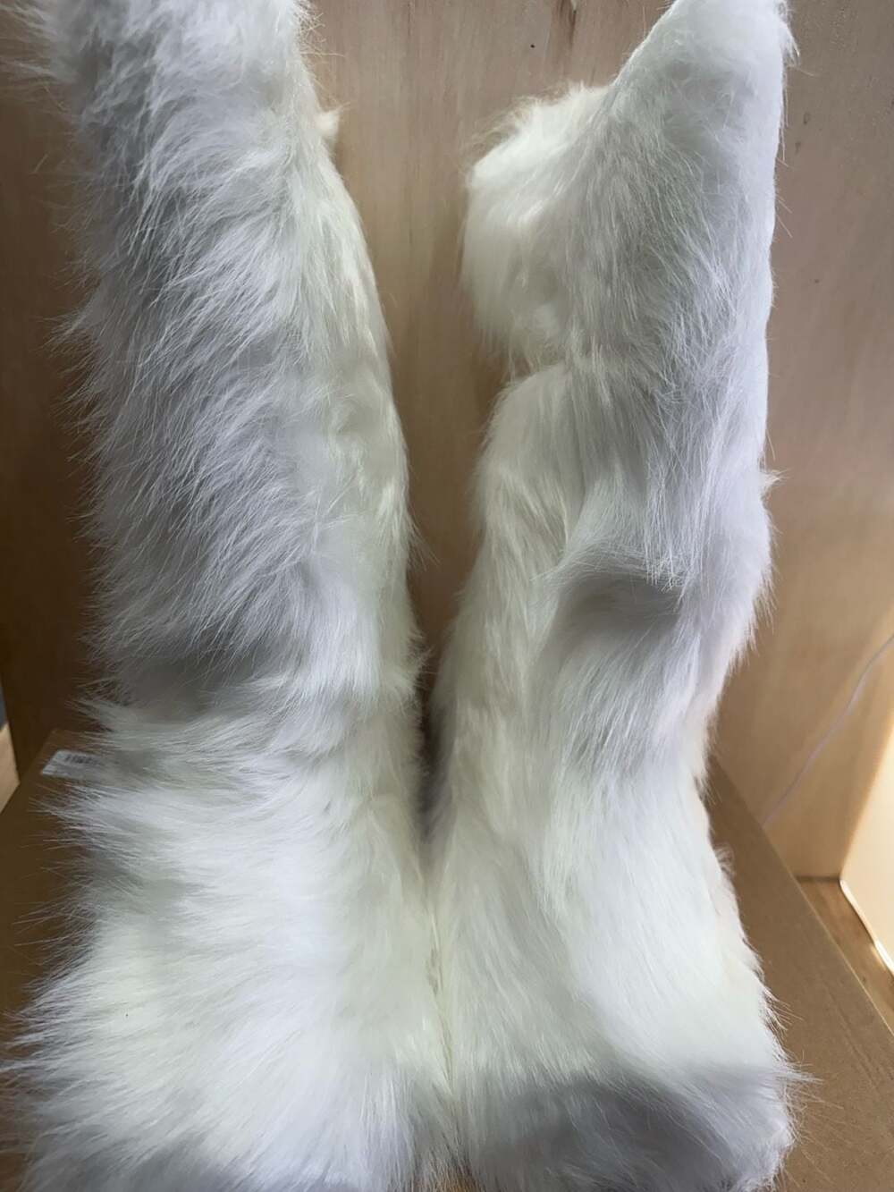 CARLKARIDA Snow Boots for Women Size 8.5 White Faux Fur